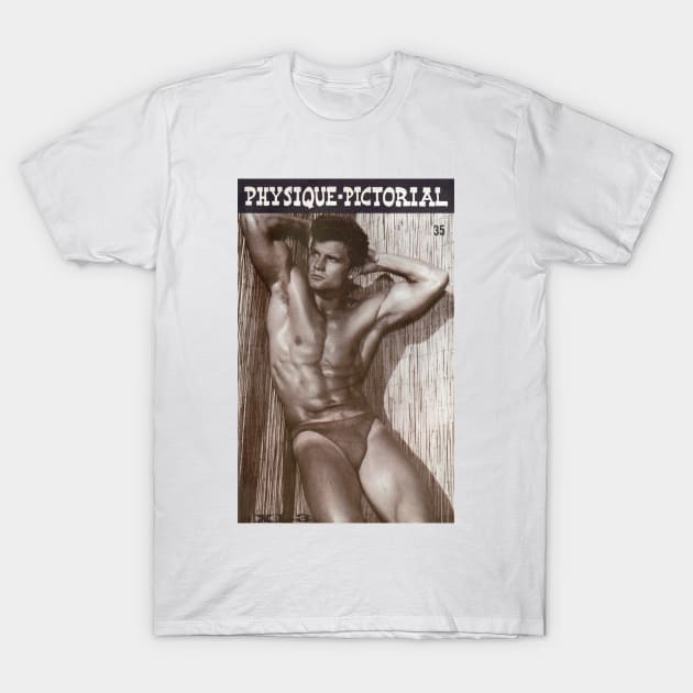 PHYSIQUE PICTORIAL - Vintage Physique Muscle Male Model Magazine Cover T-Shirt by SNAustralia